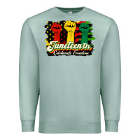 Seafoam juneteenth celebrate freedom Premium Sweatshirt - HRA Design Shop