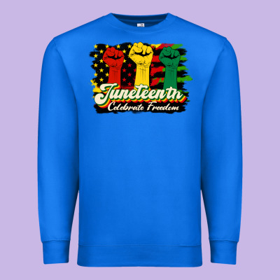 Juneteenth Celebrate Freedom Premium Sweatshirt Designed By Hra Design Shop