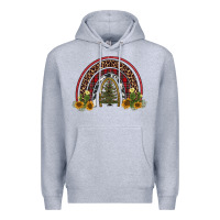 Heather Grey rainbow tree Premium Hoodie - AdoDesignShop