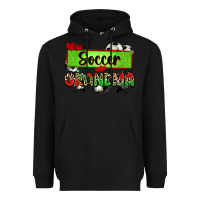 Black soccer grandma with leopard Heavyweight Hoodie - Zillion Design Studio