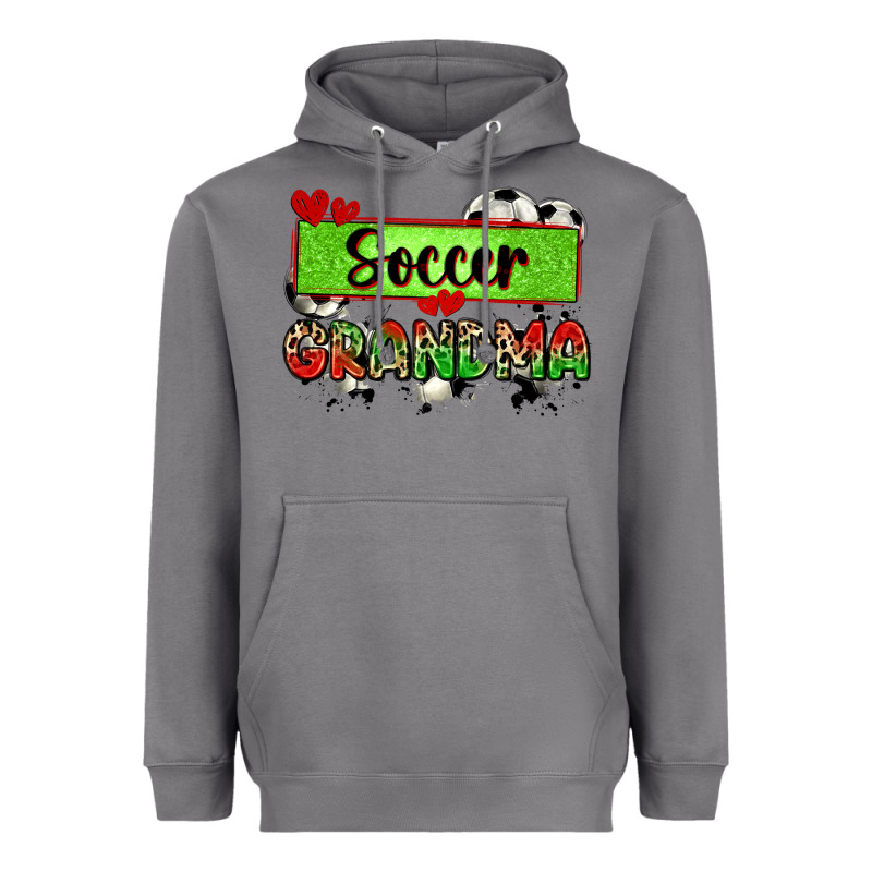 Soccer Grandma With Leopard Heavyweight Hoodie by Zillion Design Studio | Teevron