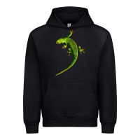 Foreset Green Green Lizard Illustrations Urban Hoodie - LillyAllenDesigns