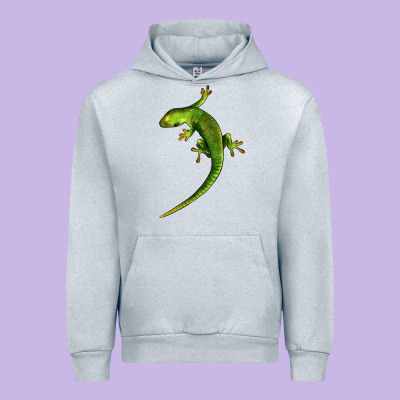 Green Lizard Illustrations Urban Hoodie Designed By Lillyallendesigns