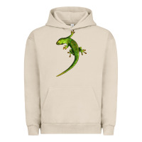 Pigment French Oak Green Lizard Illustrations Urban Hoodie - LillyAllenDesigns