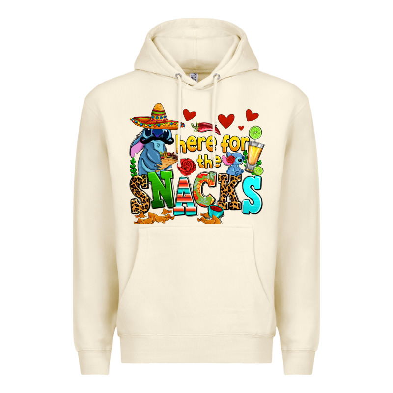 Here For The Snacks Premium Hoodie by AdoDesignShop | Teevron
