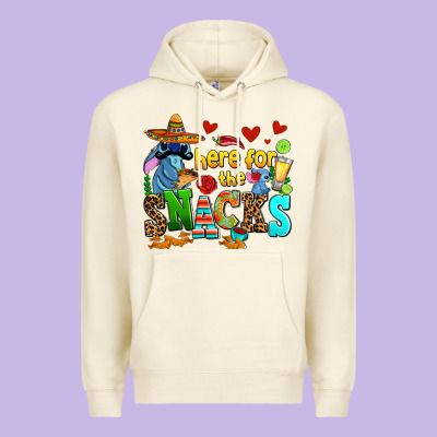 Here For The Snacks Premium Hoodie Designed By Adodesignshop