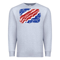 Heather Grey Patriotic tie dye background 4th of july Premium Sweatshirt - CowGirlArtShop