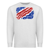 Oatmeal Heather Patriotic tie dye background 4th of july Premium Sweatshirt - CowGirlArtShop