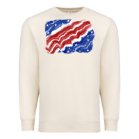 Sandshell Patriotic tie dye background 4th of july Premium Sweatshirt - CowGirlArtShop