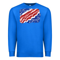 True Royal Patriotic tie dye background 4th of july Premium Sweatshirt - CowGirlArtShop