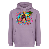 Lavender hot mom summer with messy bun Heavyweight Hoodie - texasbilliewilder