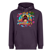 Plum hot mom summer with messy bun Heavyweight Hoodie - texasbilliewilder