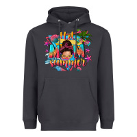Smoke hot mom summer with messy bun Heavyweight Hoodie - texasbilliewilder