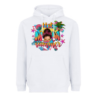 Hot Mom Summer With Messy Bun Heavyweight Hoodie | Teevron