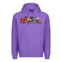 Purple noel with sock and reindeer Premium Hoodie - AdoDesignShop