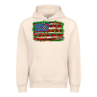 Sandshell Christmas american flag Urban Hoodie - NancyCooperArtShop