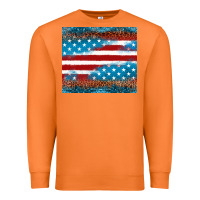 Carrot Leopard glitter American flag tumbler Premium Sweatshirt - Neo Western