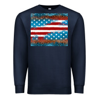 Navy Leopard glitter American flag tumbler Premium Sweatshirt - Neo Western