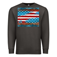 Smoke Leopard glitter American flag tumbler Premium Sweatshirt - Neo Western