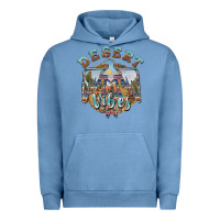 Pigment Pebble Blue desert vibes thunderbird Urban Hoodie - BarkalooDesign
