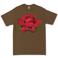 Cacao Oklahoma Rose Illustrations Premium Tee - LillyAllenDesigns