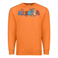 Carrot Lightning bolt with America Premium Sweatshirt - Neo Western