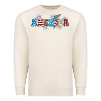 Sandshell Lightning bolt with America Premium Sweatshirt - Neo Western
