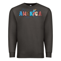 Smoke Lightning bolt with America Premium Sweatshirt - Neo Western