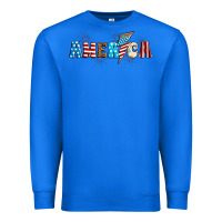True Royal Lightning bolt with America Premium Sweatshirt - Neo Western