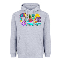Heather Grey i love summer Heavyweight Hoodie - texasbilliewilder