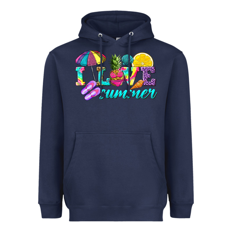 I Love Summer Heavyweight Hoodie by texasbilliewilder | Teevron