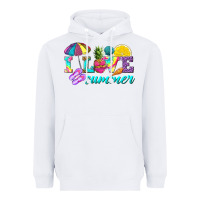 White i love summer Heavyweight Hoodie - texasbilliewilder