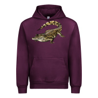 Mauve Wine crocodile Urban Hoodie - LillyAllenDesigns