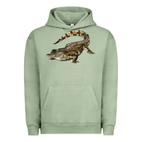Pigment Oil Green crocodile Urban Hoodie - LillyAllenDesigns