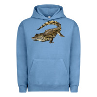 Pigment Pebble Blue crocodile Urban Hoodie - LillyAllenDesigns