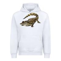 White crocodile Urban Hoodie - LillyAllenDesigns