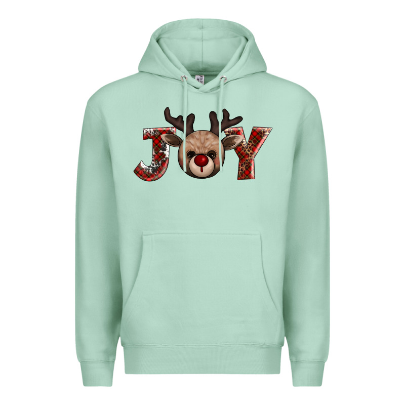 Joy Reindeer Premium Hoodie by AdoDesignShop | Teevron