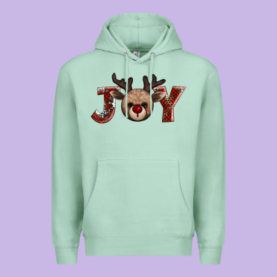 Joy Reindeer Premium Hoodie Designed By Adodesignshop