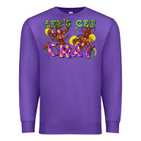 Purple let's get cray Premium Sweatshirt - FaDigitalArtStudio