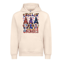 Sandshell Chilling with my gnomies with usa Urban Hoodie - NancyCooperArtShop