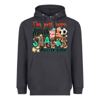 Smoke i'm just here for the snacks #soccer sister Heavyweight Hoodie - Zillion Design Studio