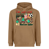 Toasted Coconut i'm just here for the snacks #soccer sister Heavyweight Hoodie - Zillion Design Studio
