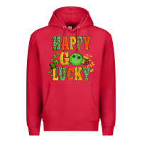 Cardinal happy go lucky  with coin and shamrock Premium Hoodie - Artiststas