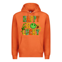 Carrot happy go lucky  with coin and shamrock Premium Hoodie - Artiststas
