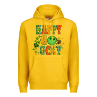 Lemon happy go lucky  with coin and shamrock Premium Hoodie - Artiststas