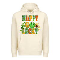 Sandshell happy go lucky  with coin and shamrock Premium Hoodie - Artiststas