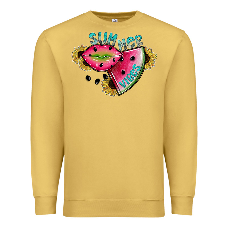 Summer Vibes Premium Sweatshirt by SublimationCraftShop | Teevron