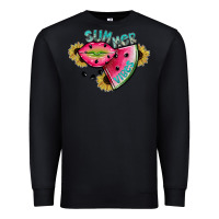 Black summer vibes Premium Sweatshirt - SublimationCraftShop