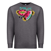 Charcoal Heather summer vibes Premium Sweatshirt - SublimationCraftShop