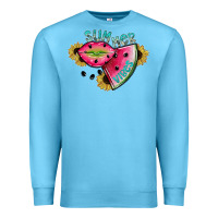Ocean Blue summer vibes Premium Sweatshirt - SublimationCraftShop